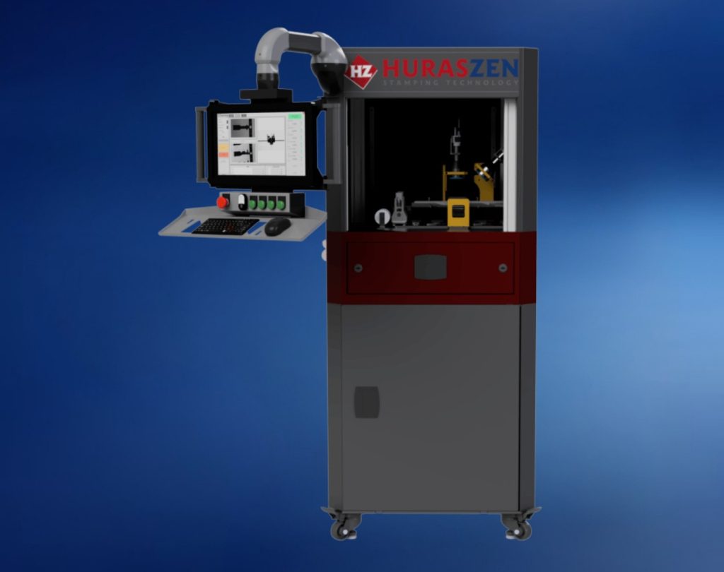 3D Messsystem im Messgehäuse mit Prüfstation